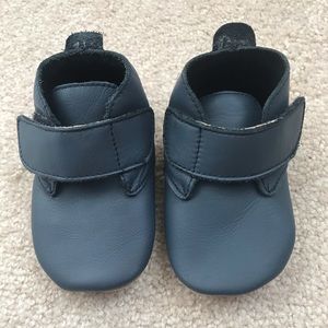 Navy baby bobux soft sole shoes